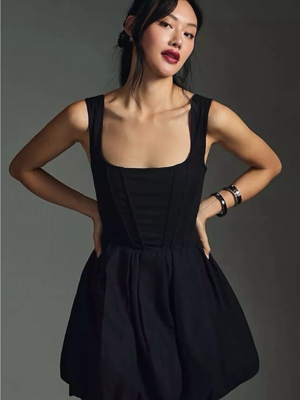 Aureta + Anthropologie Corset bubble dress